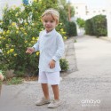 Camisa lino rayas de Amaya Fashion for Kids