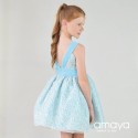 Vestido de ceremonia turquesa de Amaya Fashion For Kids